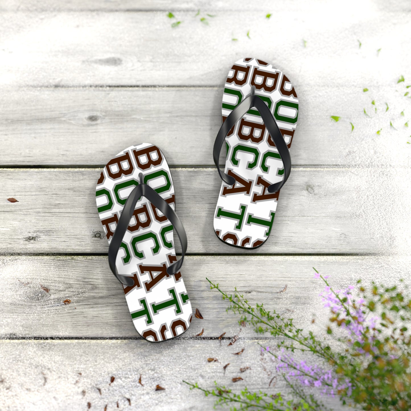 Bobcats Flip Flops