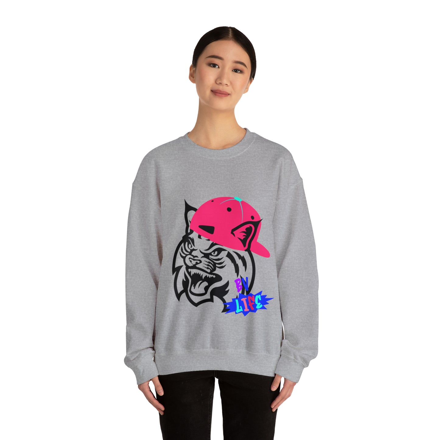 BV Life Cat Adult Crewneck Sweatshirt