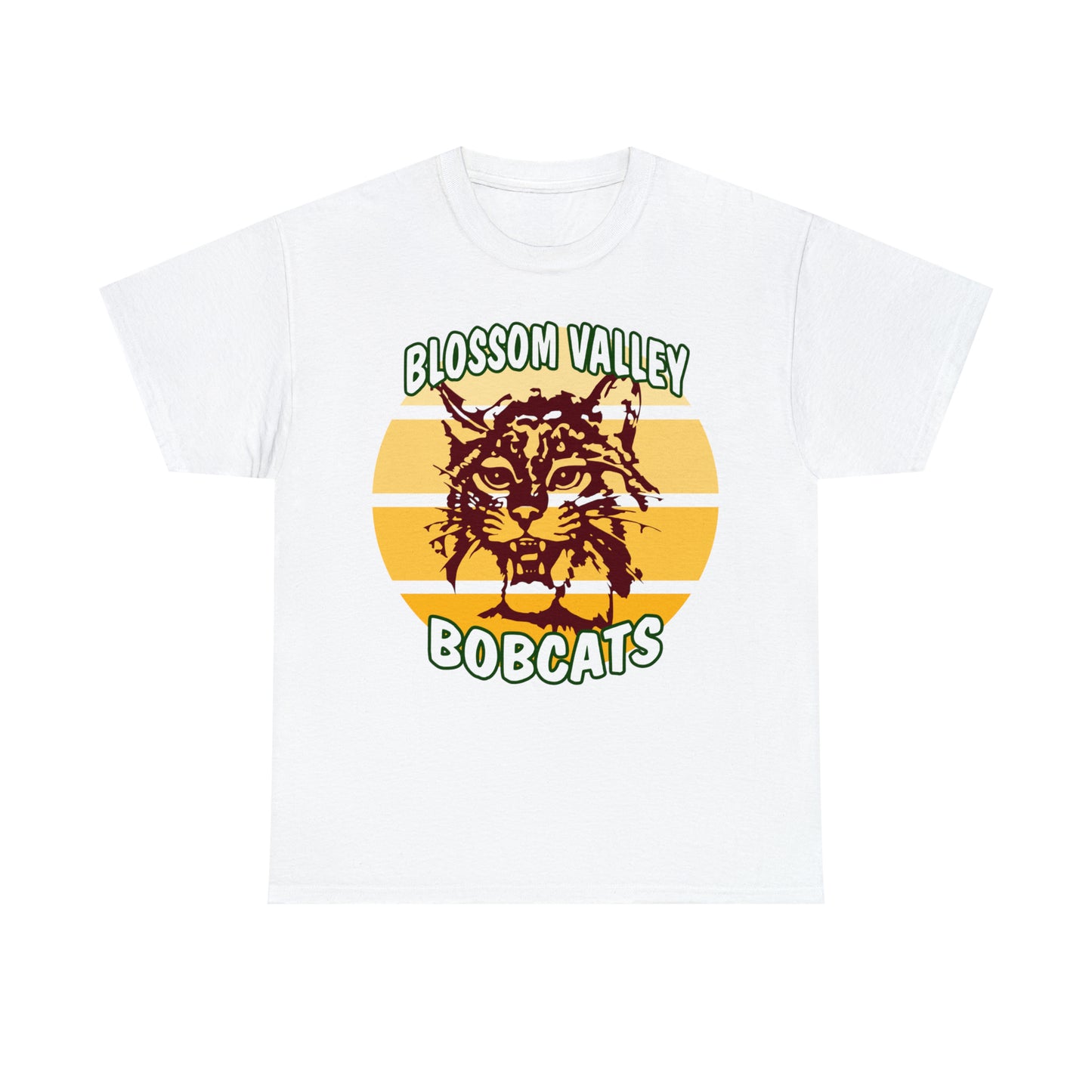 Old School Sun Bobcats Adult Tee