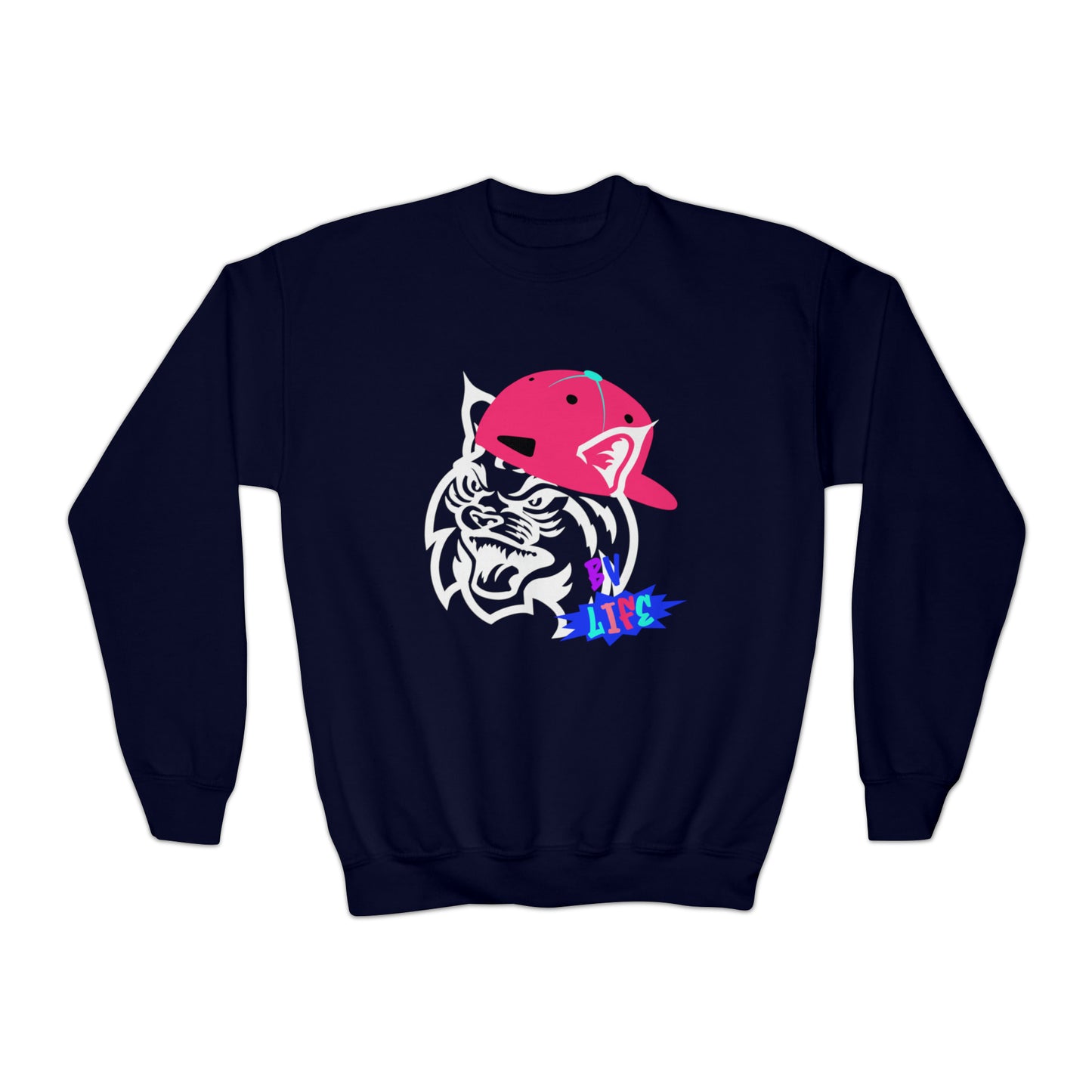BV Life Cat Kids Crewneck Sweatshirt
