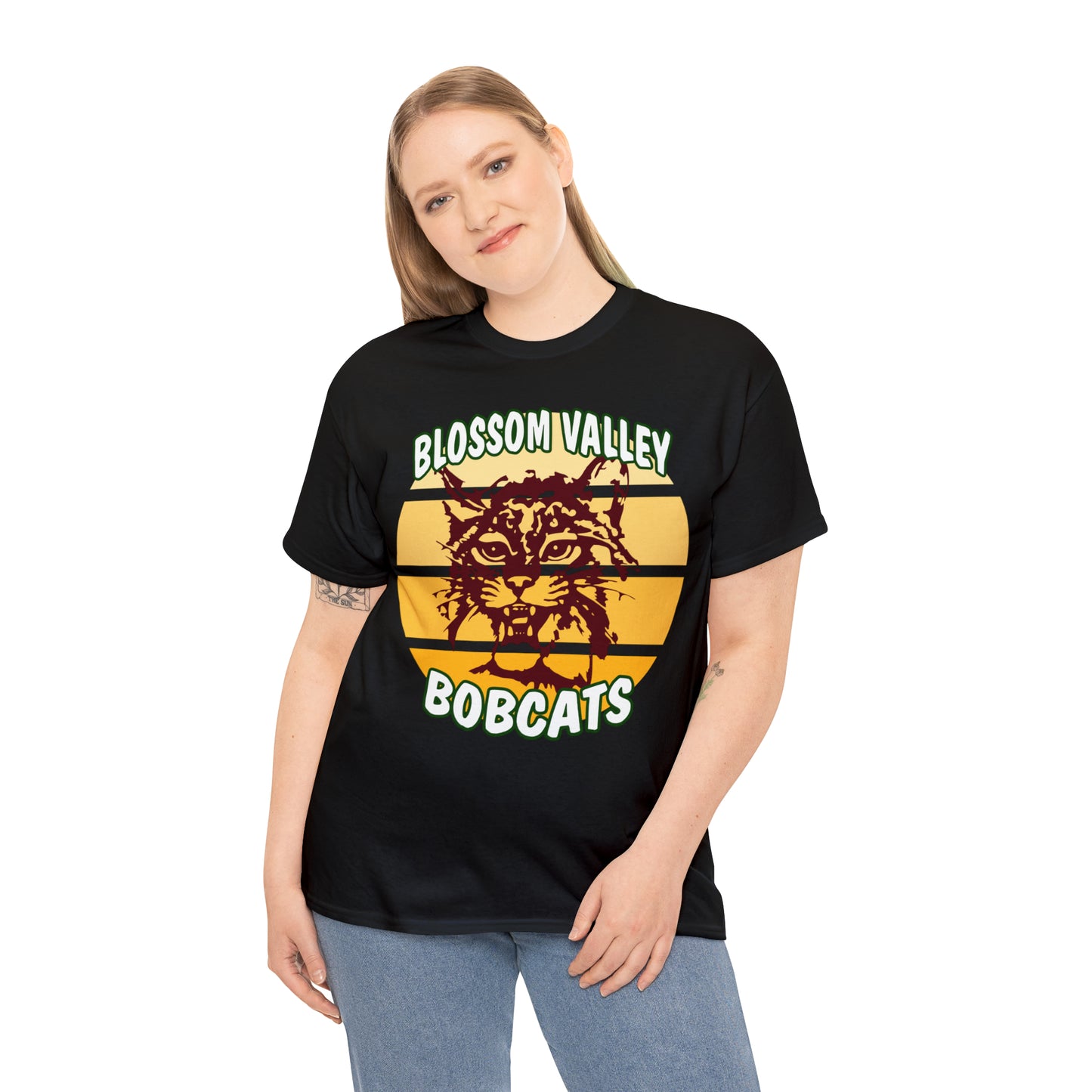Old School Sun Bobcats Adult Tee