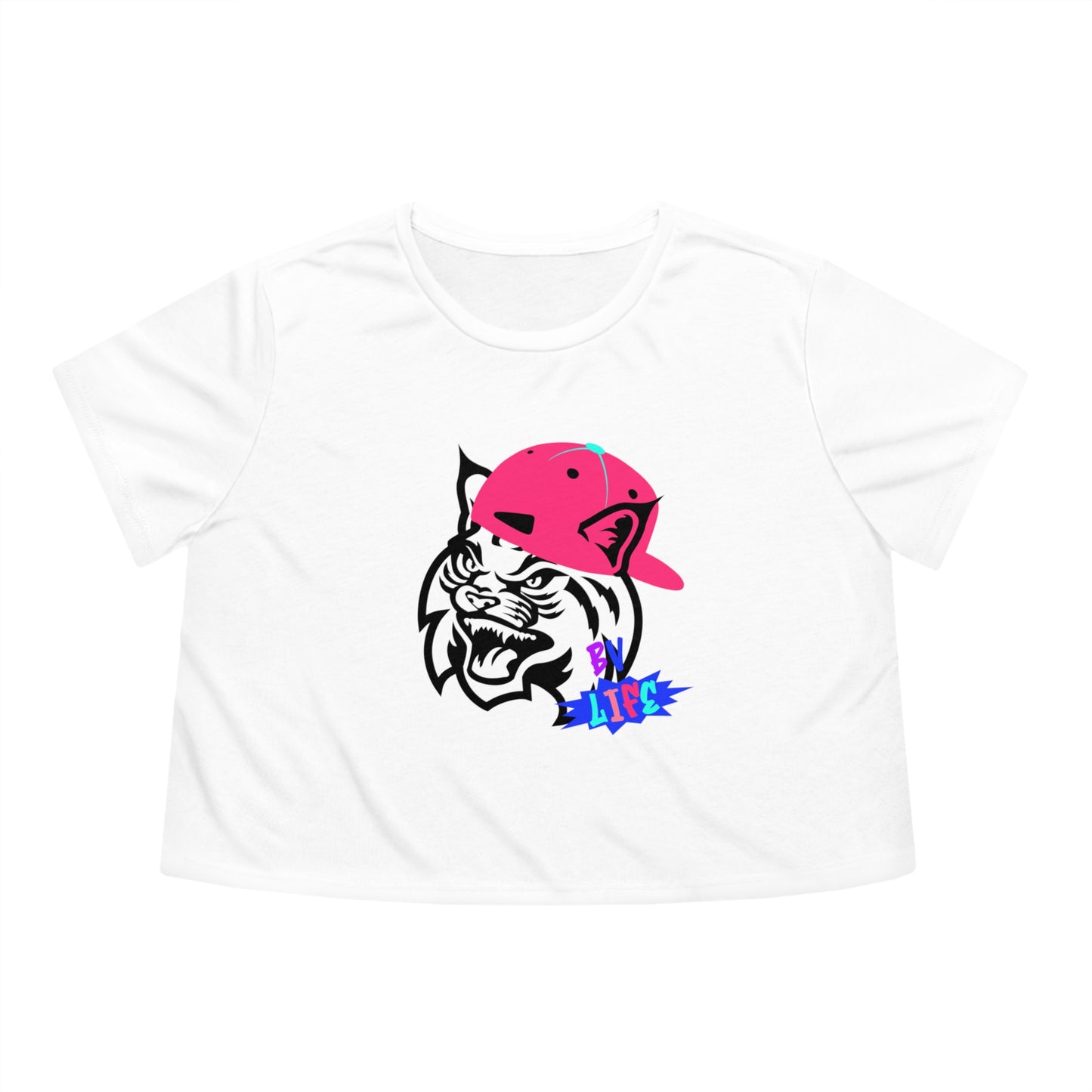 BV Life Cat Adult Cropped Tee