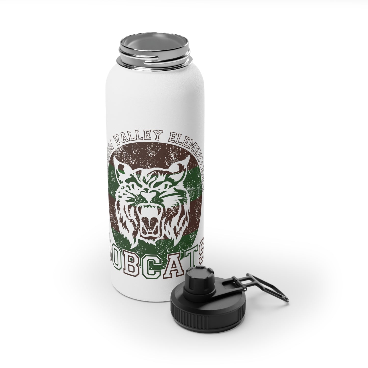 Bobcats Stainless Steel Water Bottle, Sports Lid