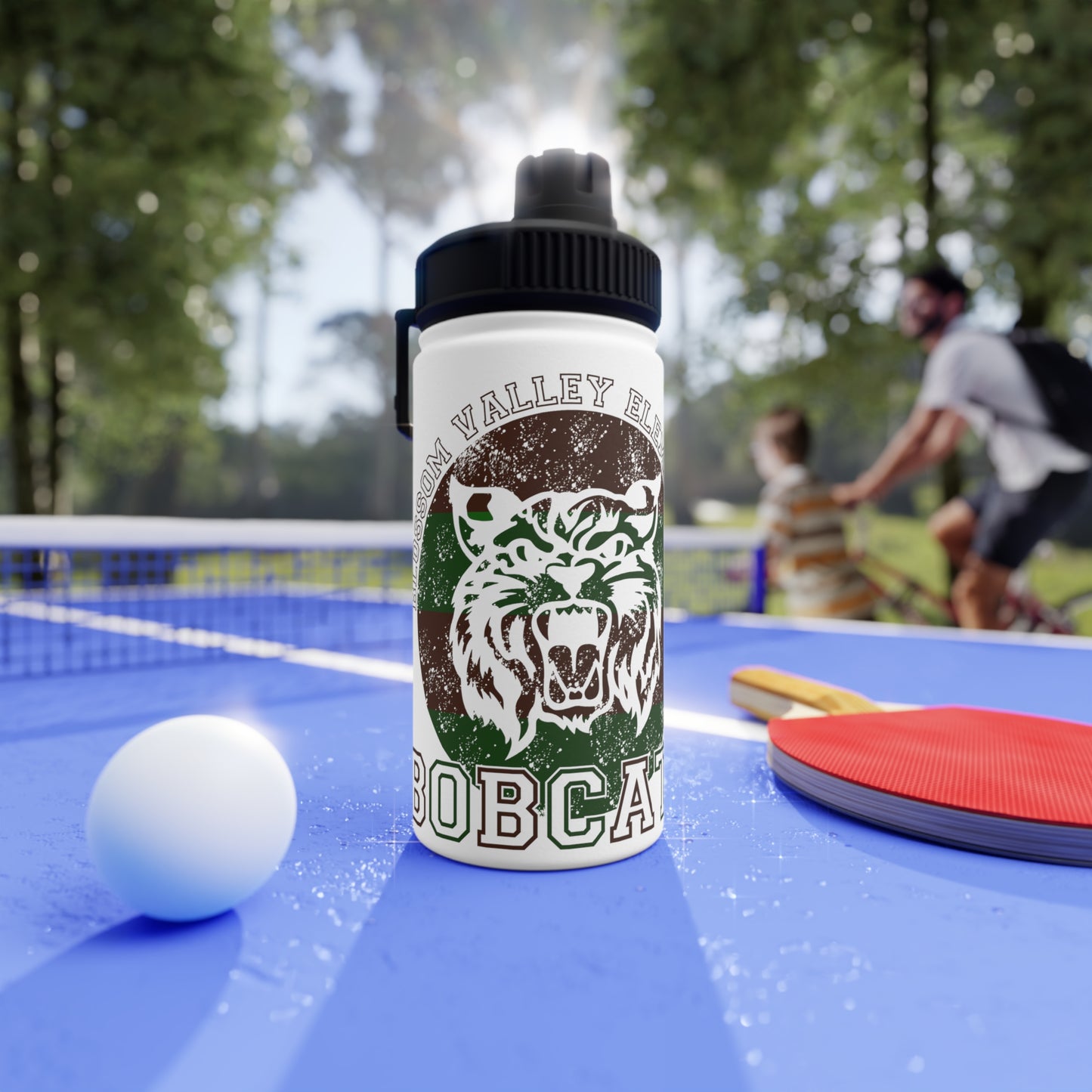 Bobcats Stainless Steel Water Bottle, Sports Lid