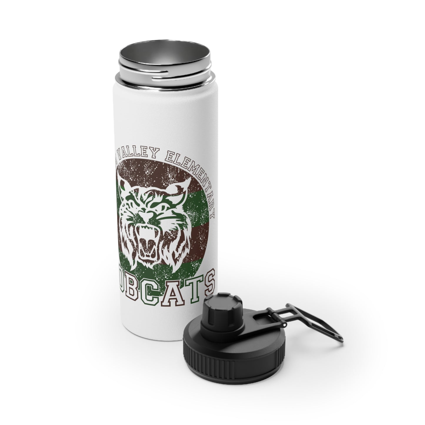 Bobcats Stainless Steel Water Bottle, Sports Lid