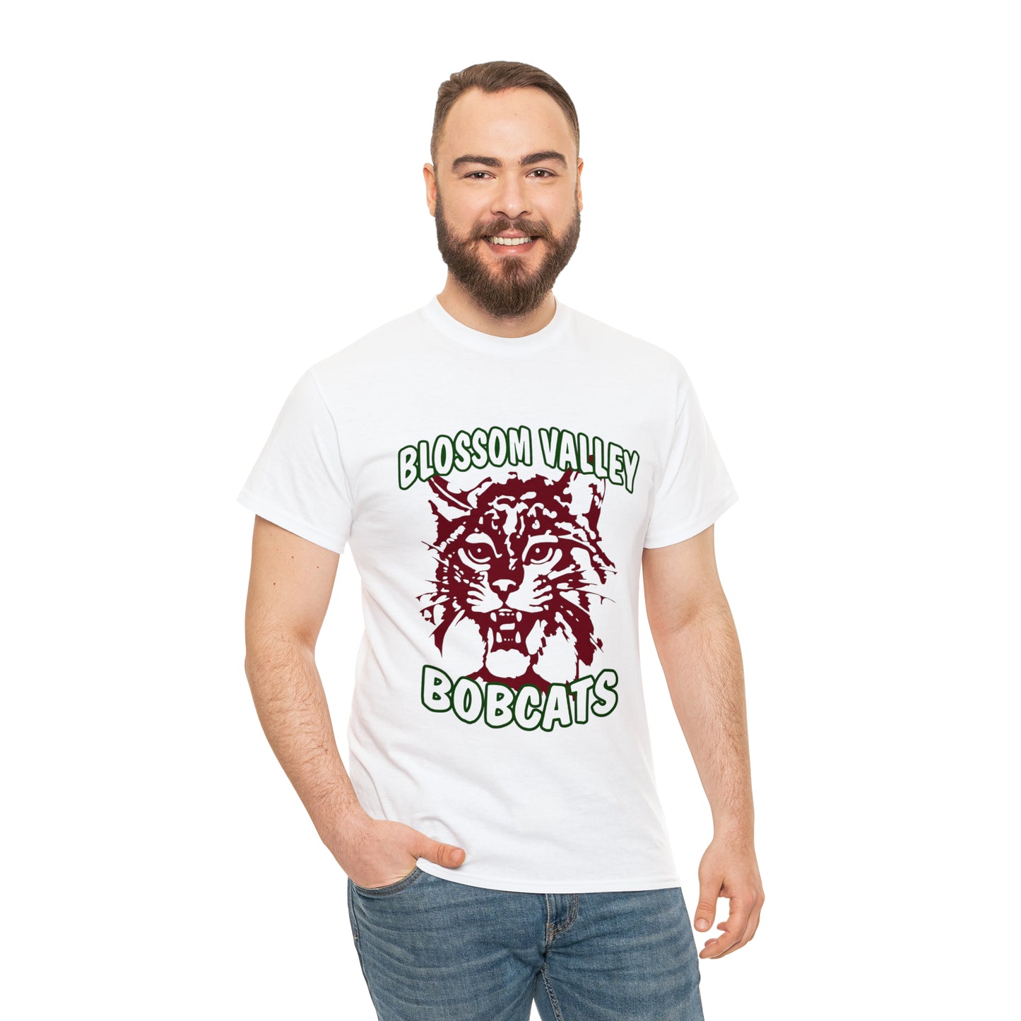 Old School Bobcats Adult Tee