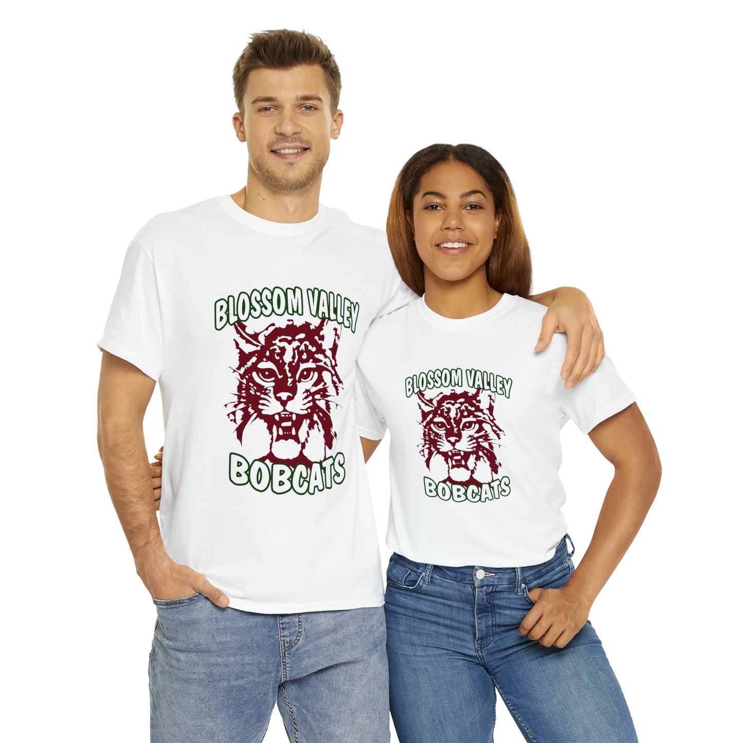 Old School Bobcats Adult Tee