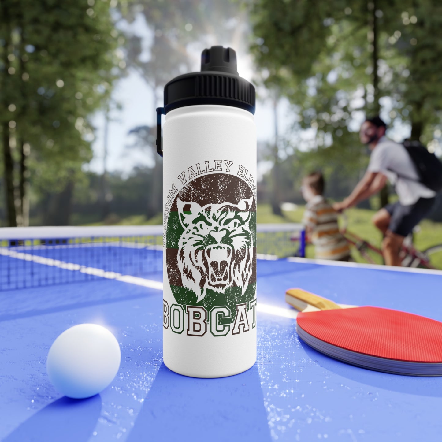 Bobcats Stainless Steel Water Bottle, Sports Lid