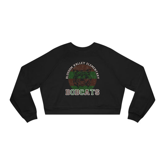 Bobcats Adult Cropped Pullover