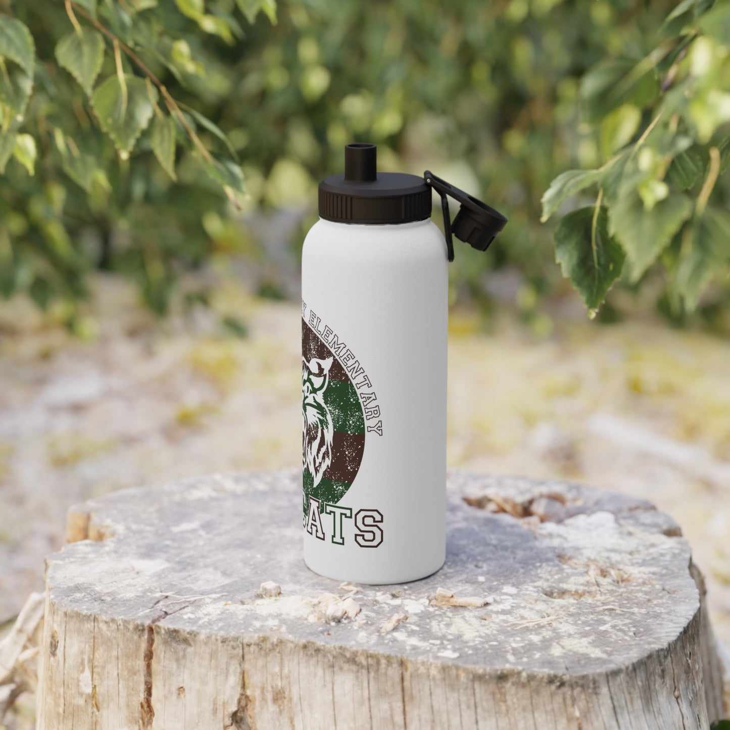 Bobcats Stainless Steel Water Bottle, Sports Lid