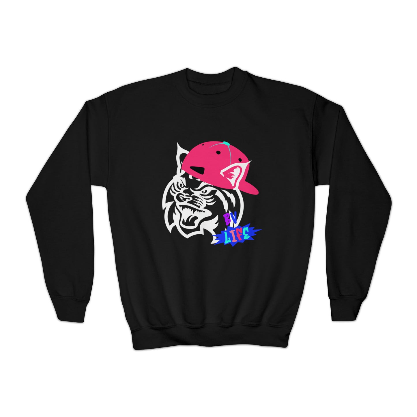 BV Life Cat Kids Crewneck Sweatshirt