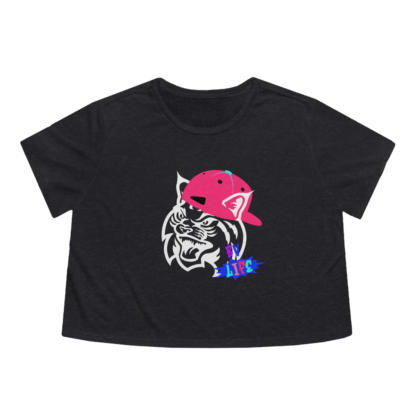 BV Life Cat Adult Cropped Tee