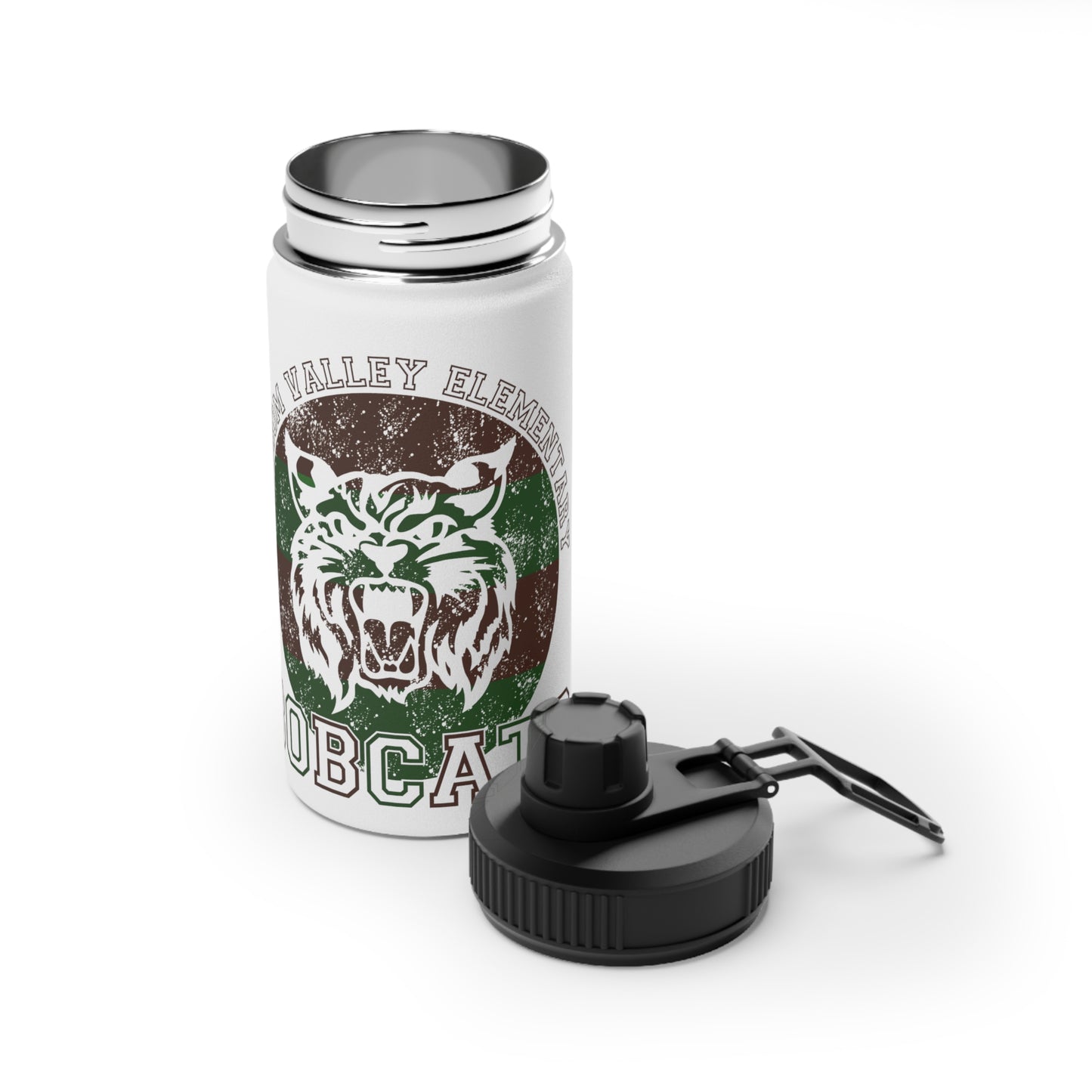 Bobcats Stainless Steel Water Bottle, Sports Lid