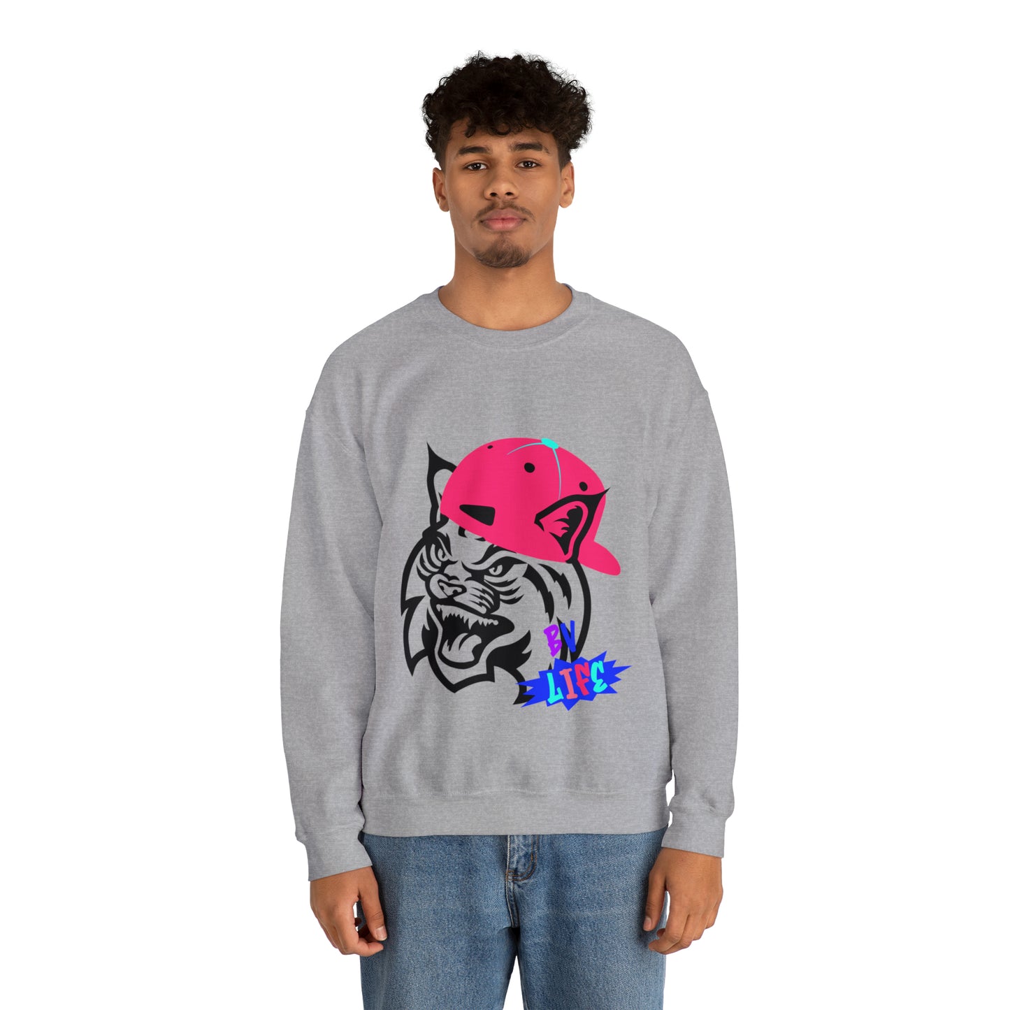 BV Life Cat Adult Crewneck Sweatshirt