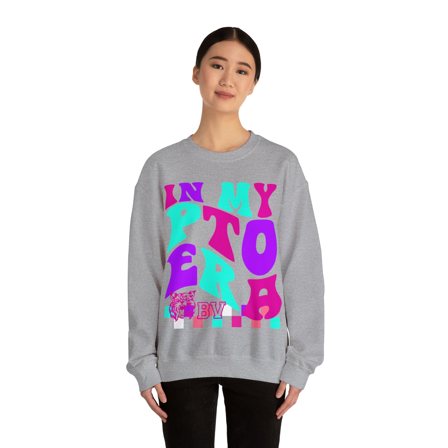 PTO Era Adult Crewneck Sweatshirt (Pink Logo)