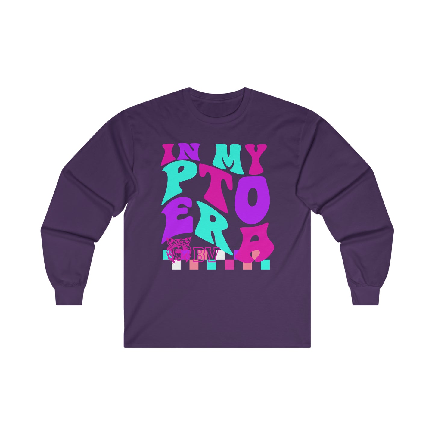PTO Era Adult Long Sleeve Tee (Pink Logo)