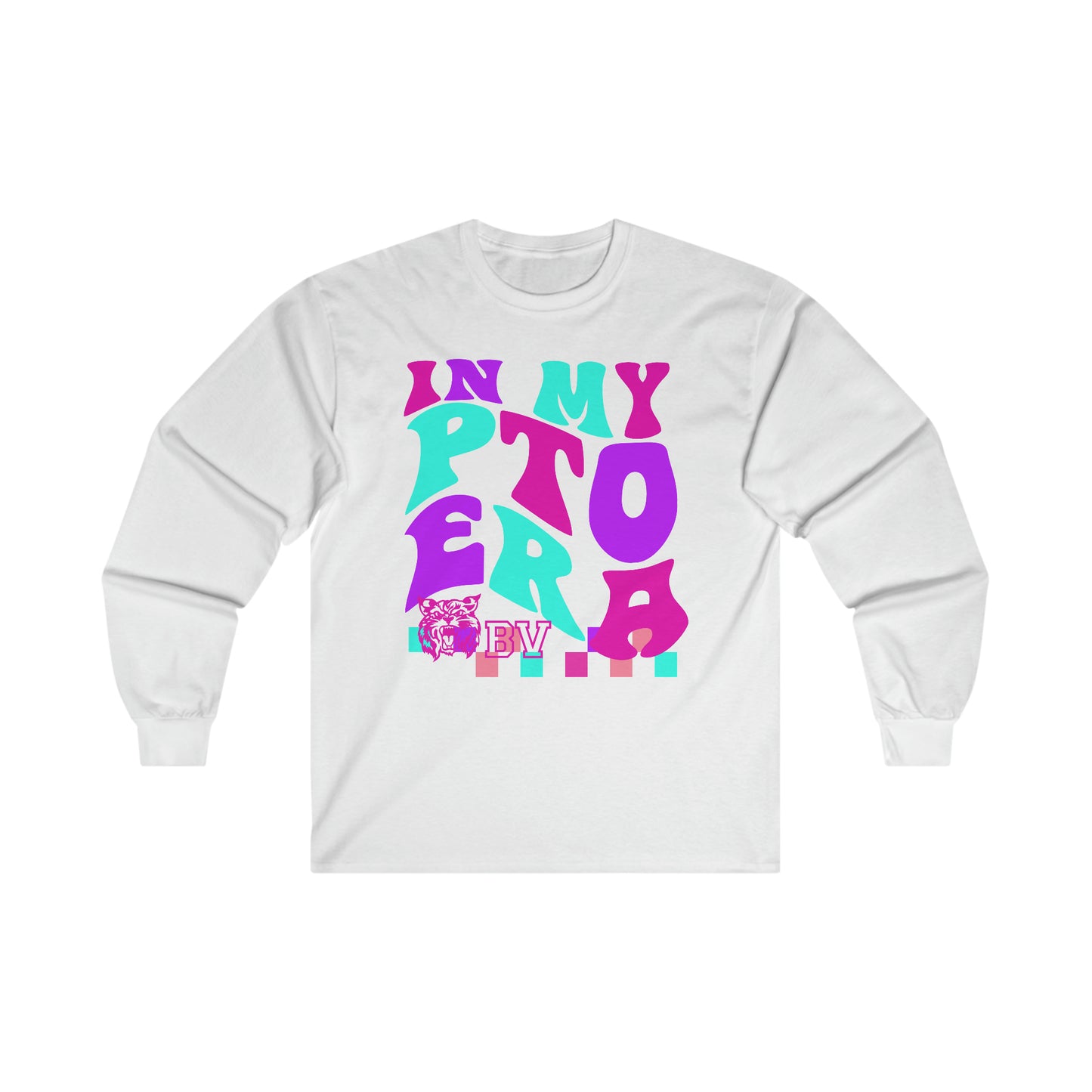 PTO Era Adult Long Sleeve Tee (Pink Logo)