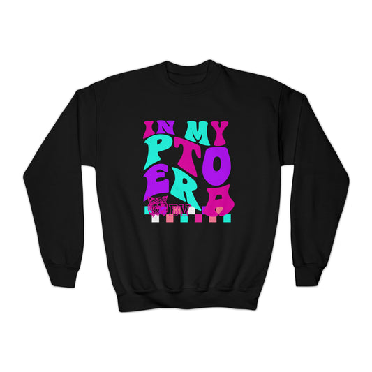 PTO Era Kids Crewneck Sweatshirt (Pink Logo)