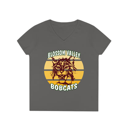 Old School Sun V-Neck T-Shirt