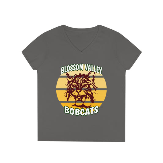 Old School Sun V-Neck T-Shirt