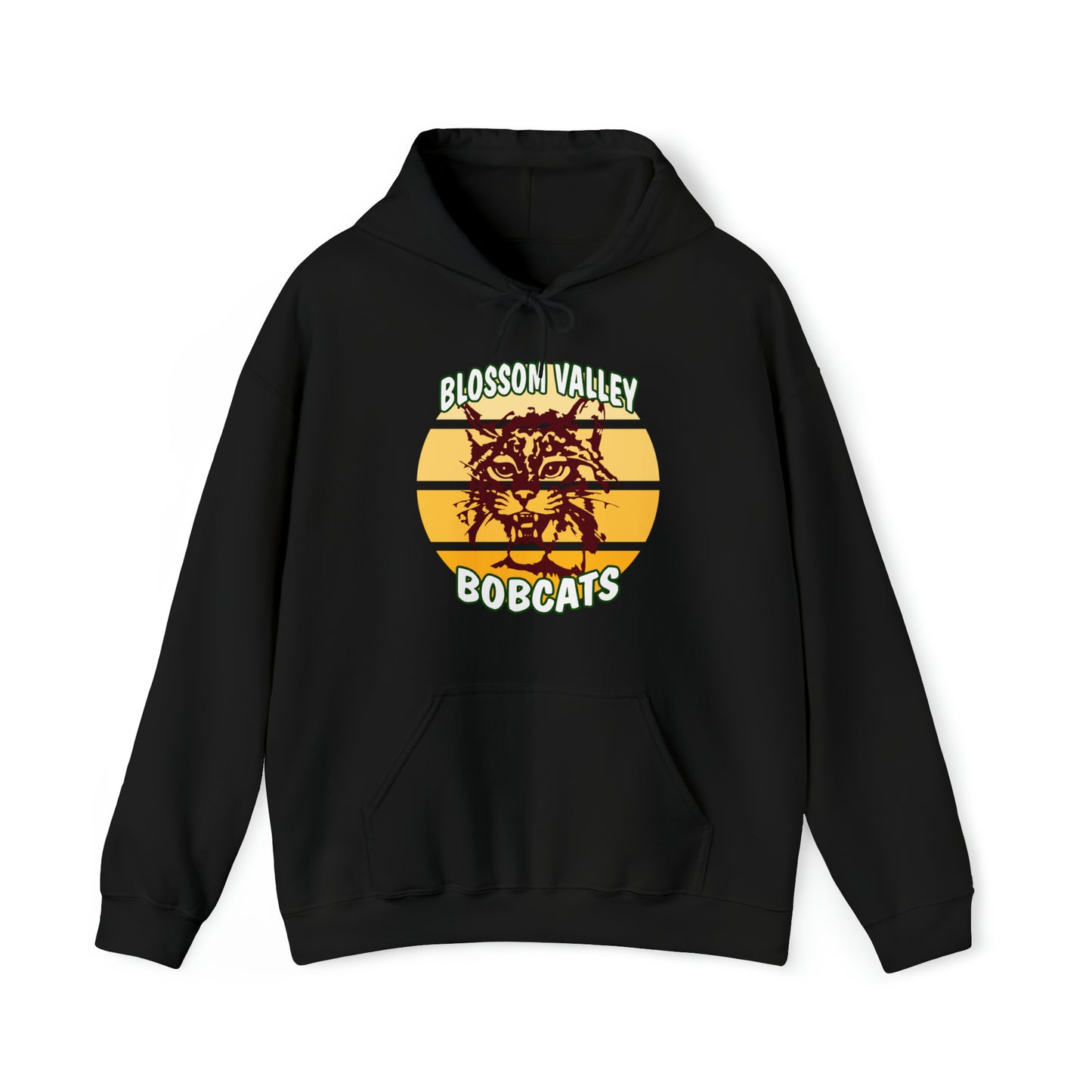 Old School Sun Bobcats Adult Hoodie
