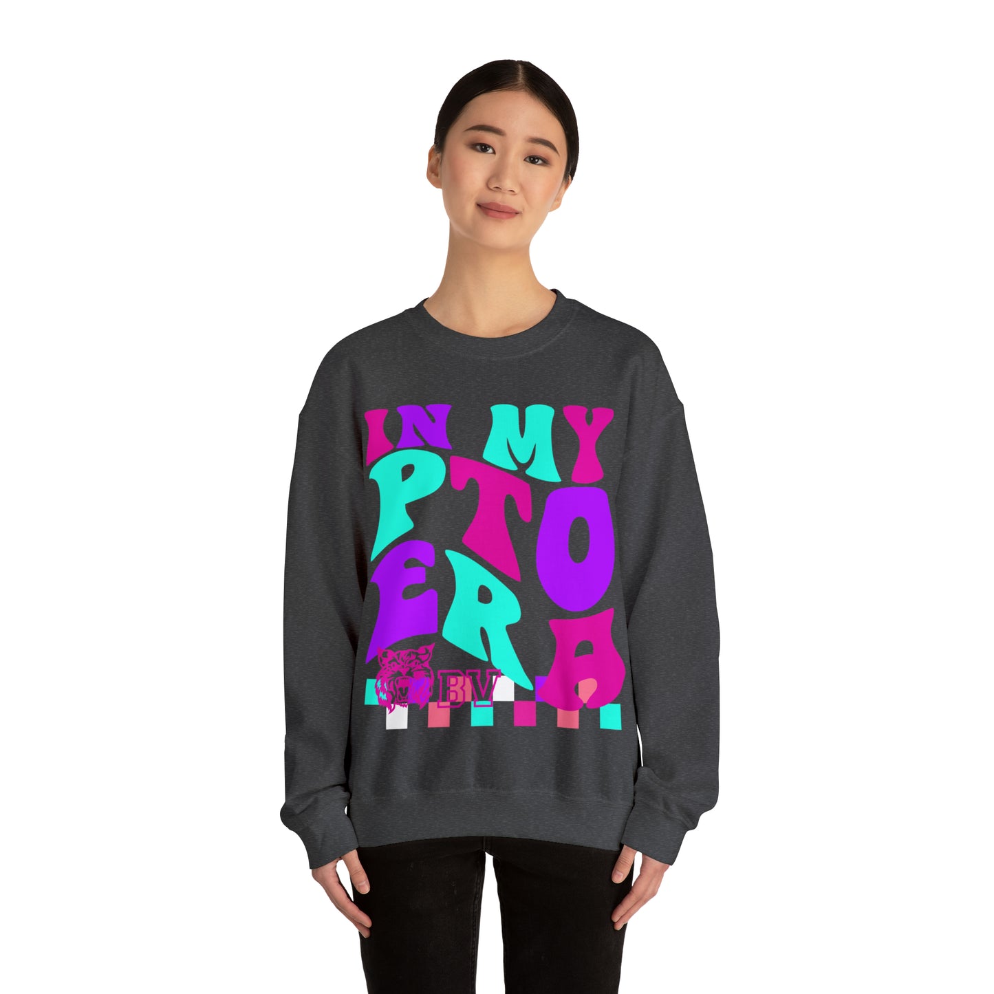PTO Era Adult Crewneck Sweatshirt (Pink Logo)