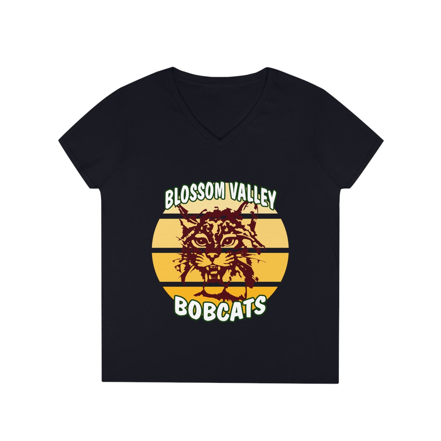 Old School Sun V-Neck T-Shirt
