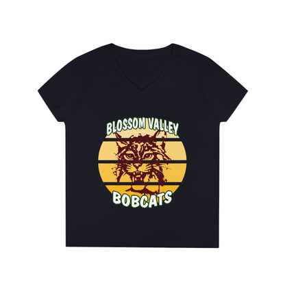 Old School Sun V-Neck T-Shirt