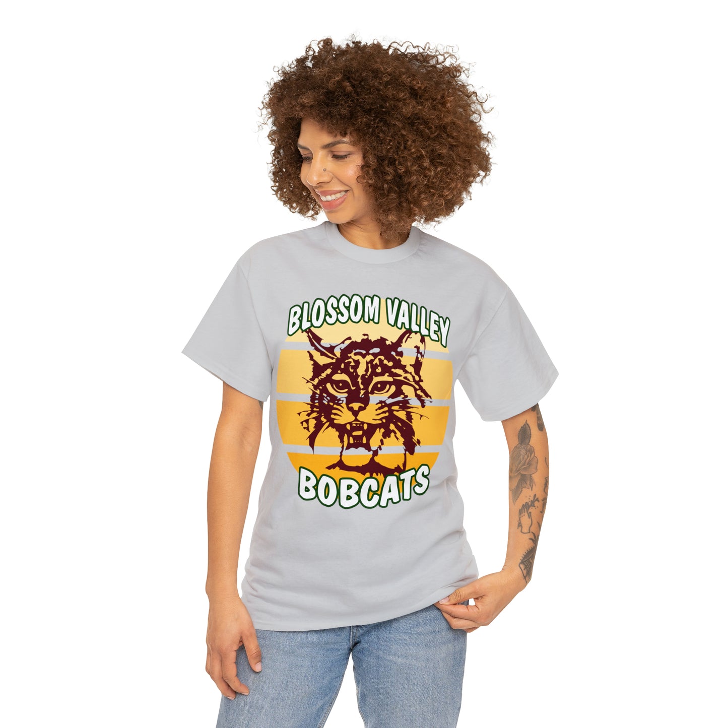 Old School Sun Bobcats Adult Tee