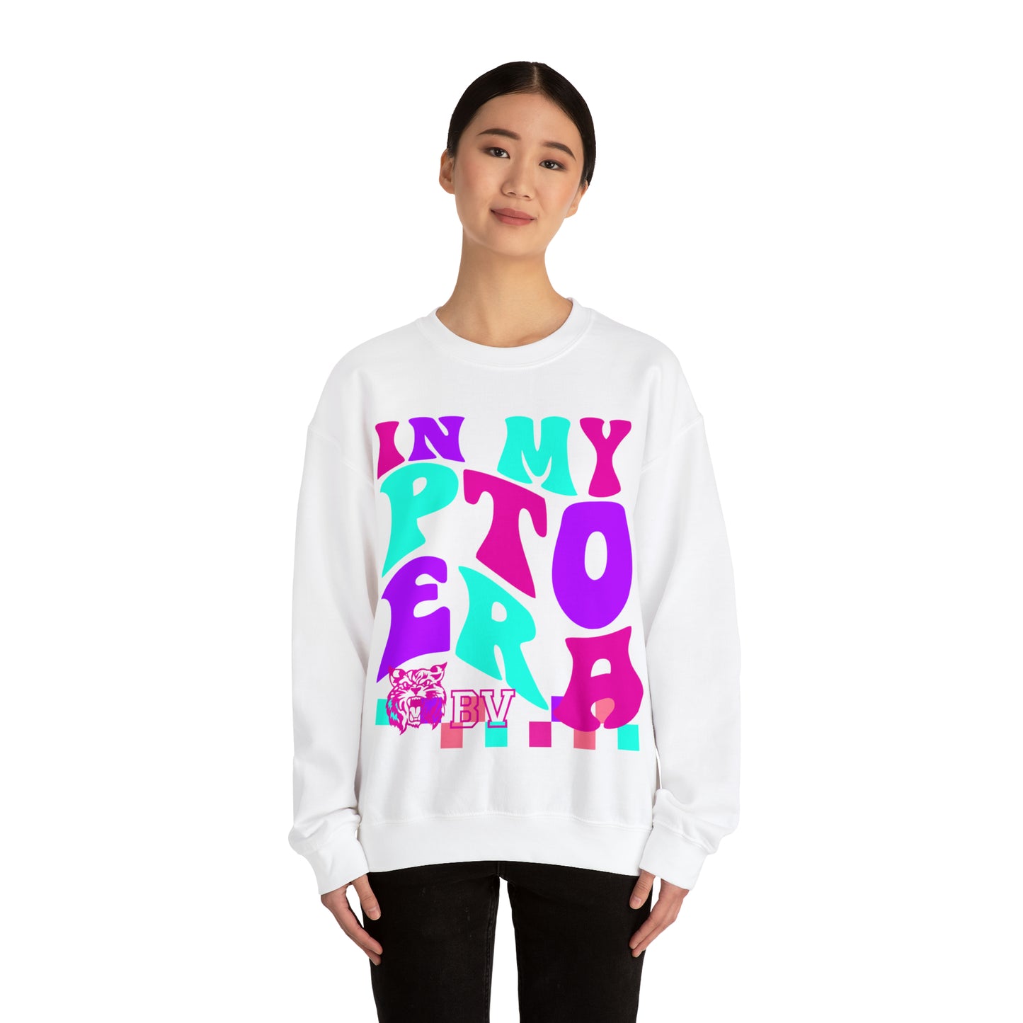 PTO Era Adult Crewneck Sweatshirt (Pink Logo)