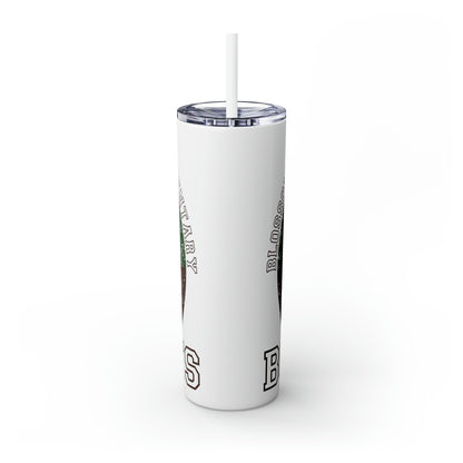 Bobcats Skinny Tumbler w/Straw, 20oz