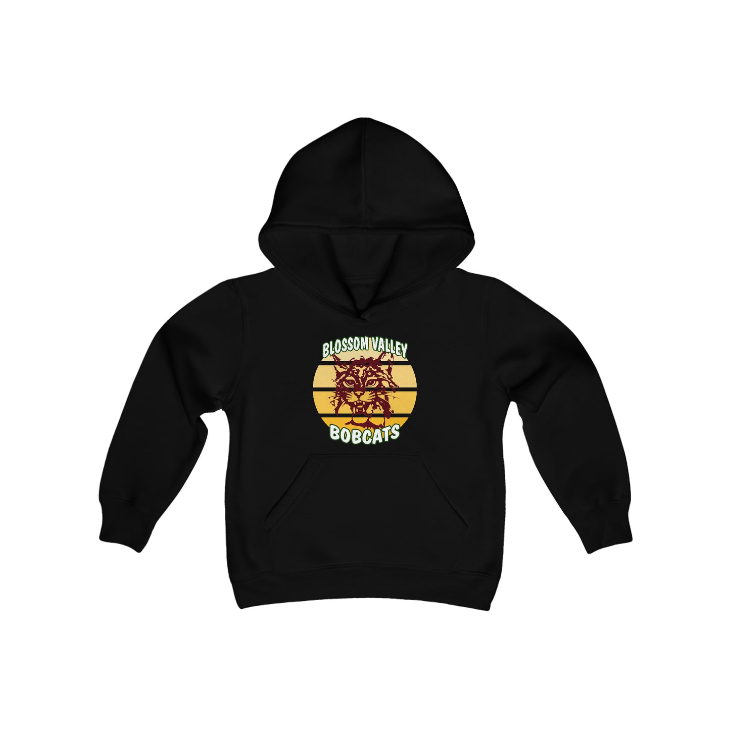 Old School Sun Bobcats Kids Hoodie