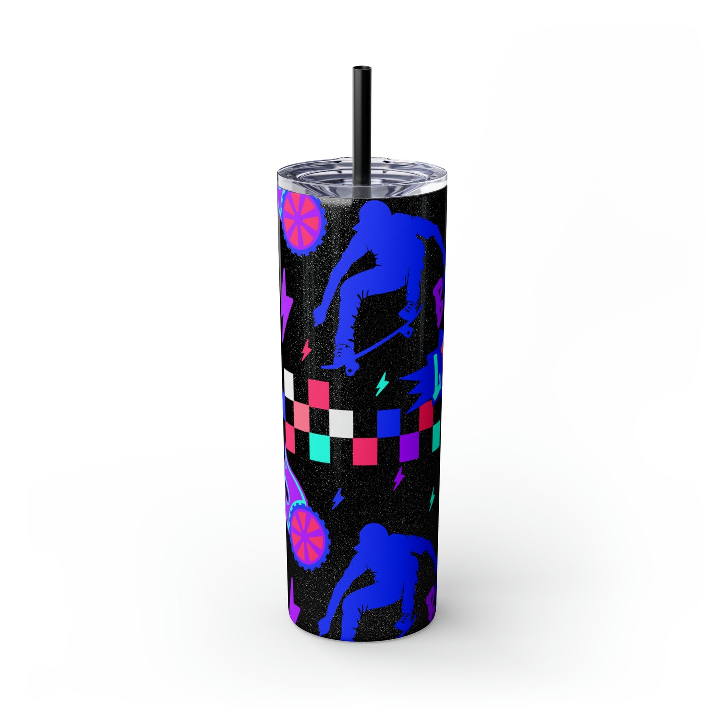 BV Life Skinny Tumbler with Straw, 20oz