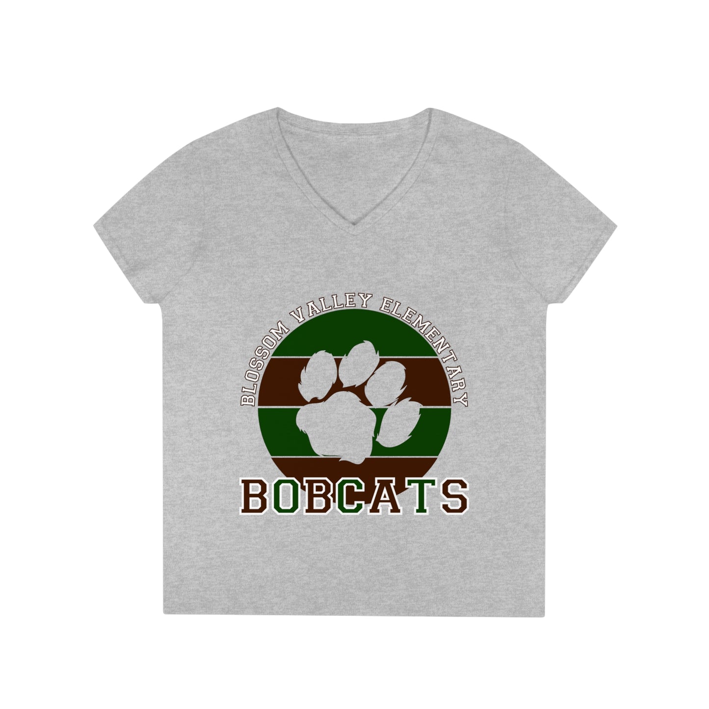BV Paw Adult V-Neck T-Shirt