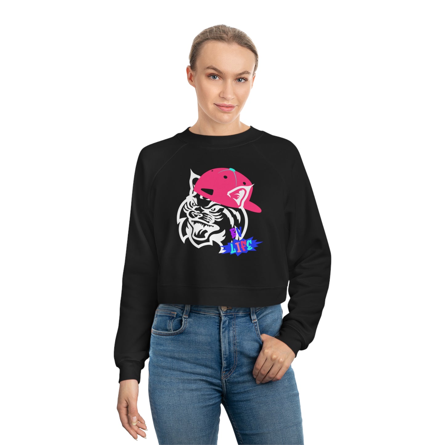 BV Life Cat Adult Cropped Pullover