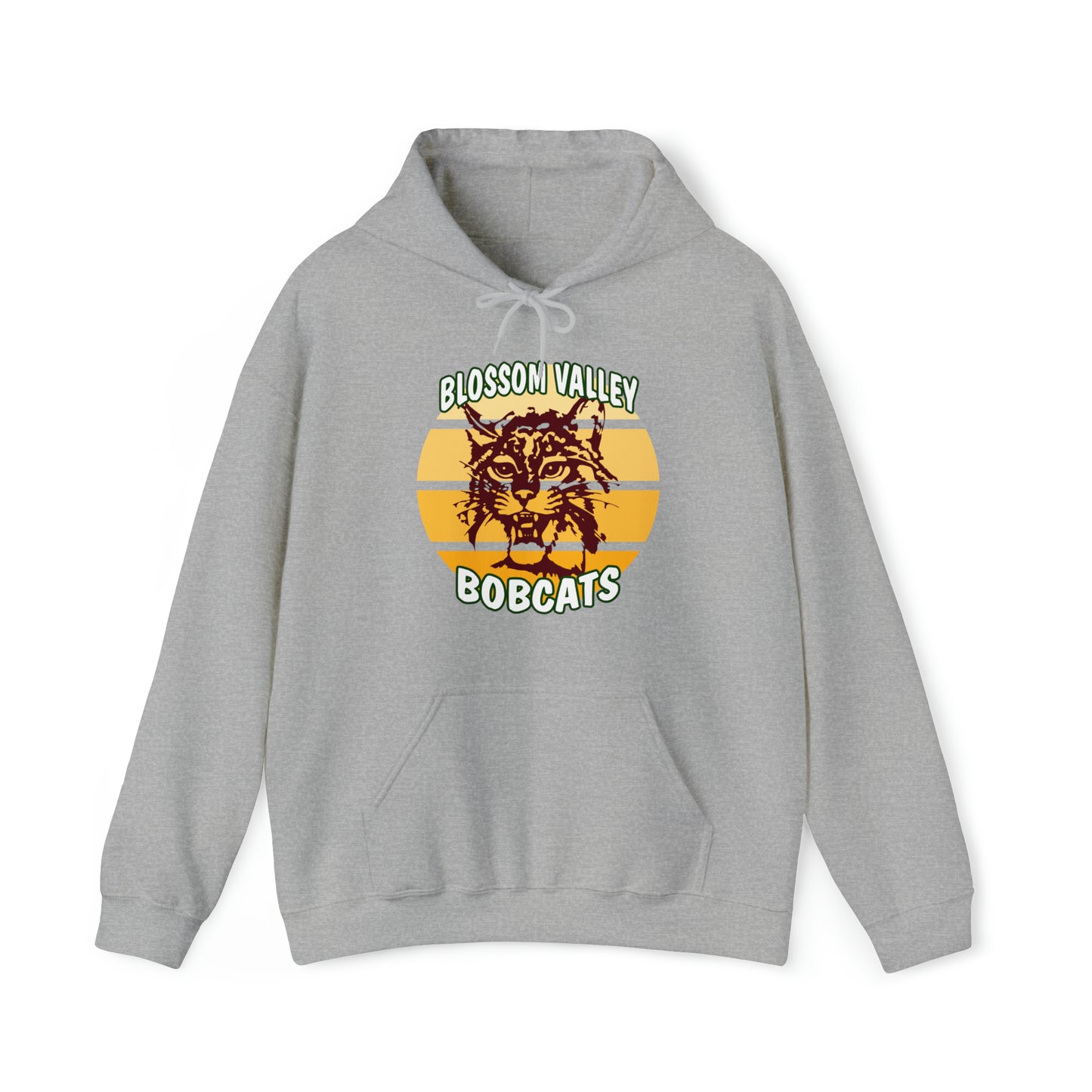 Old School Sun Bobcats Adult Hoodie