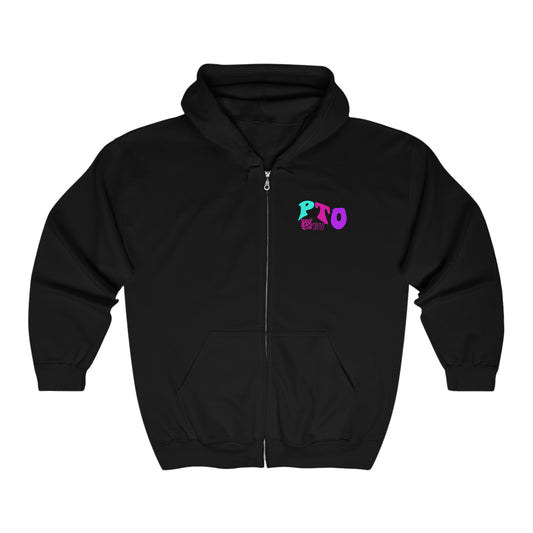 PTO Era Adult Zip-up Hoodie (Pink Logo)