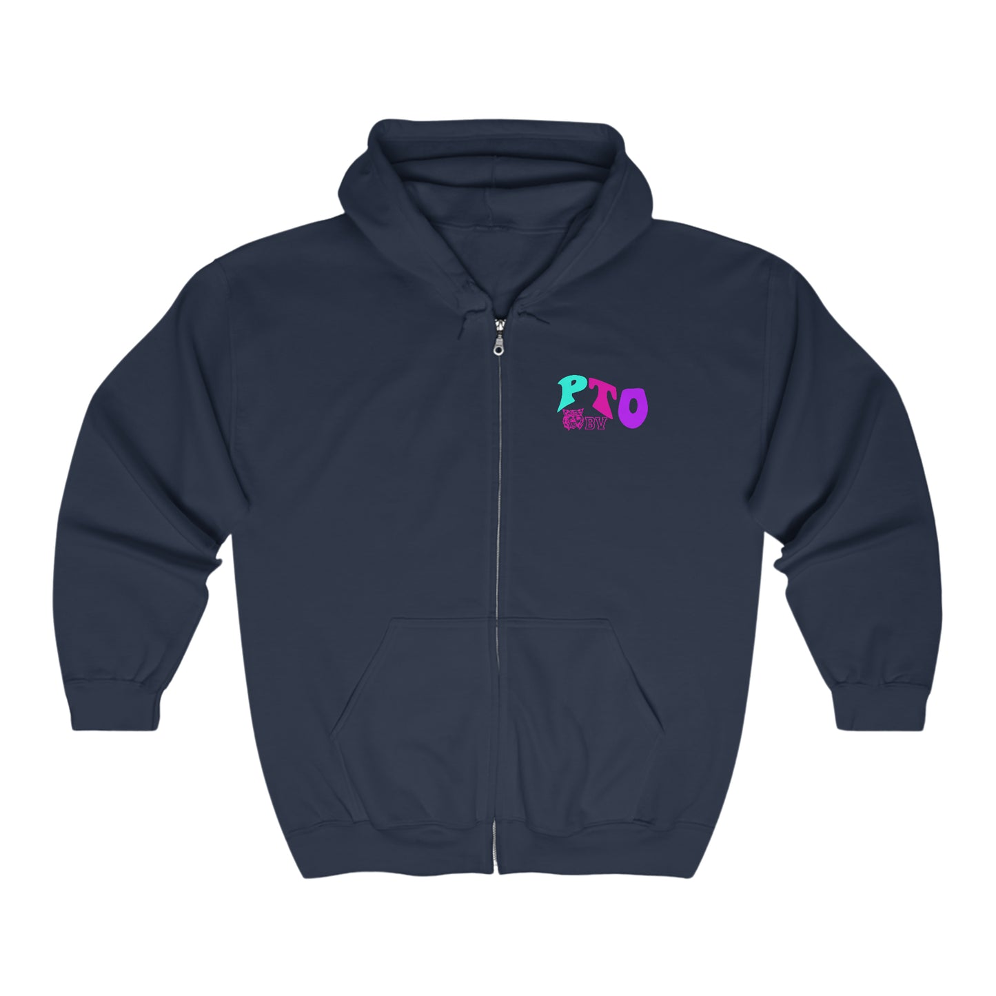 PTO Era Adult Zip-up Hoodie (Pink Logo)