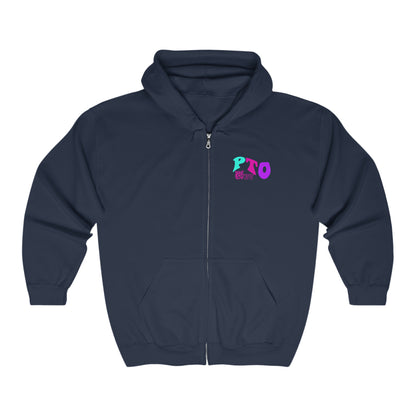 PTO Era Adult Zip-up Hoodie (Pink Logo)