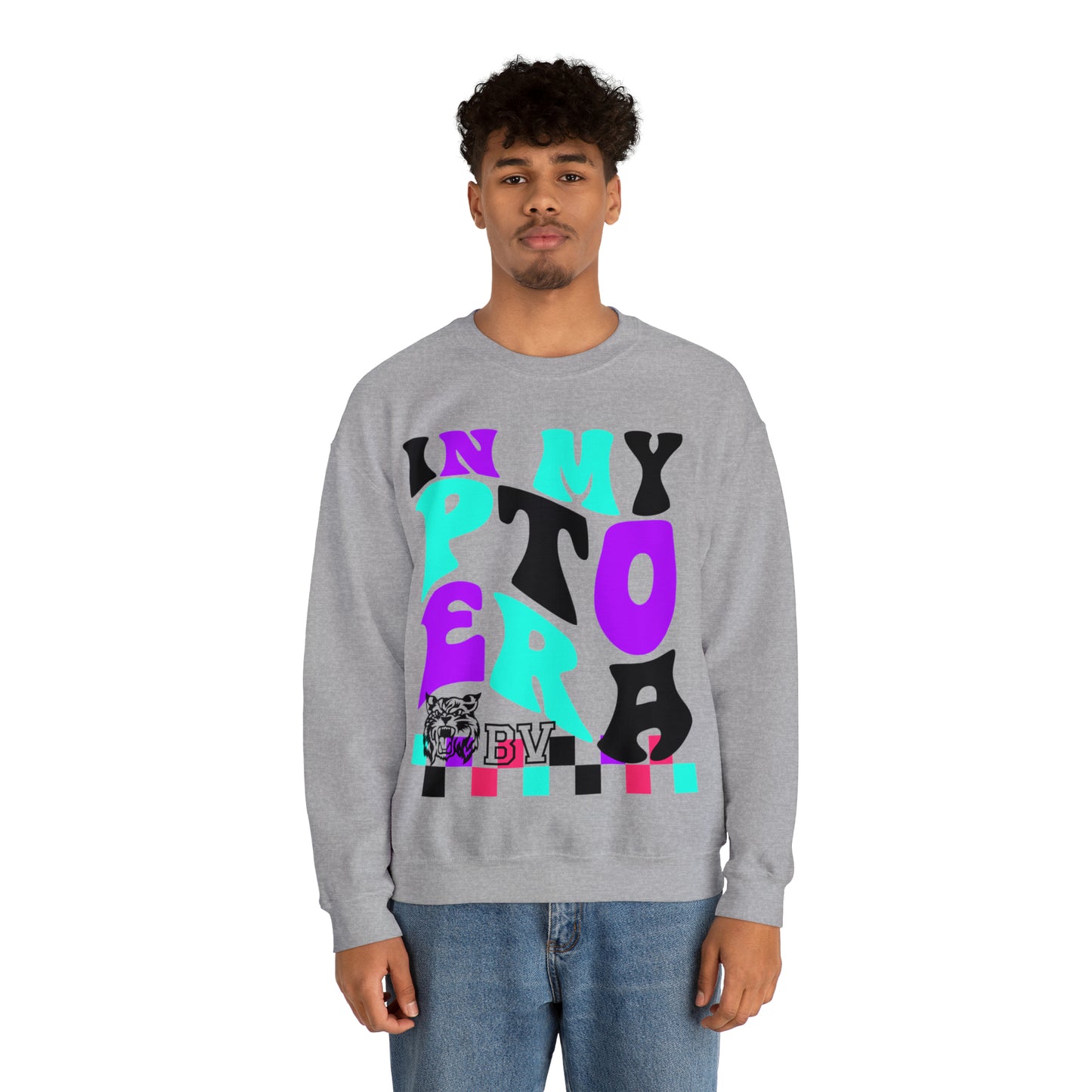PTO Era Adult Crewneck Sweatshirt (Teal Logo)