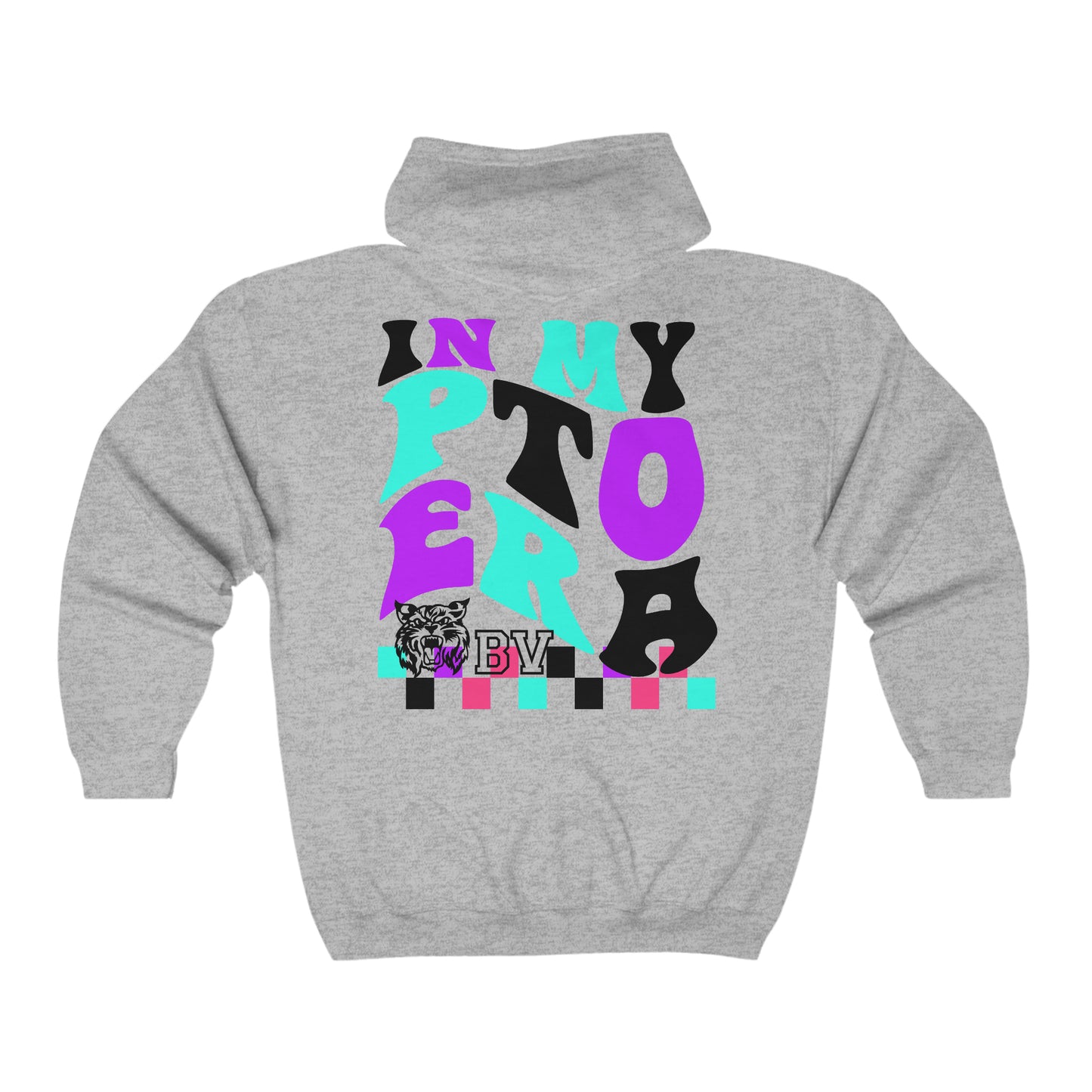 PTO Era Adult Zip-up Hoodie (Teal logo)