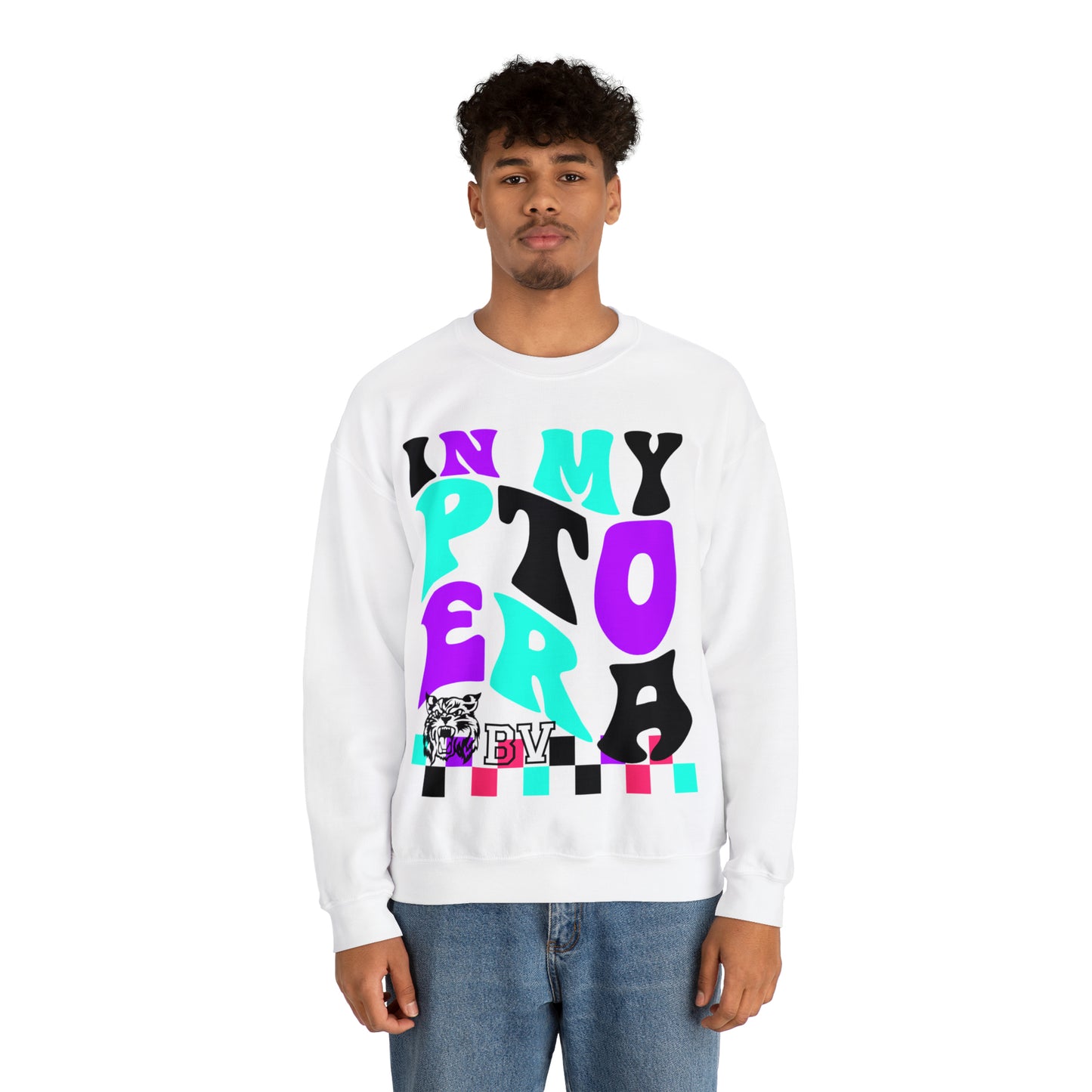 PTO Era Adult Crewneck Sweatshirt (Teal Logo)