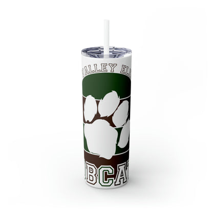 BV Paw Skinny Tumbler with Straw, 20oz