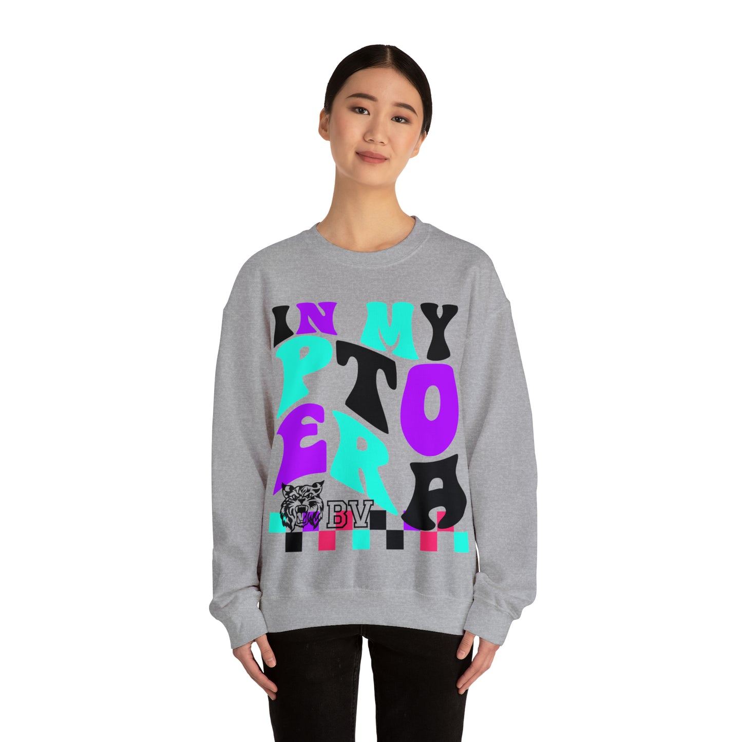 PTO Era Adult Crewneck Sweatshirt (Teal Logo)