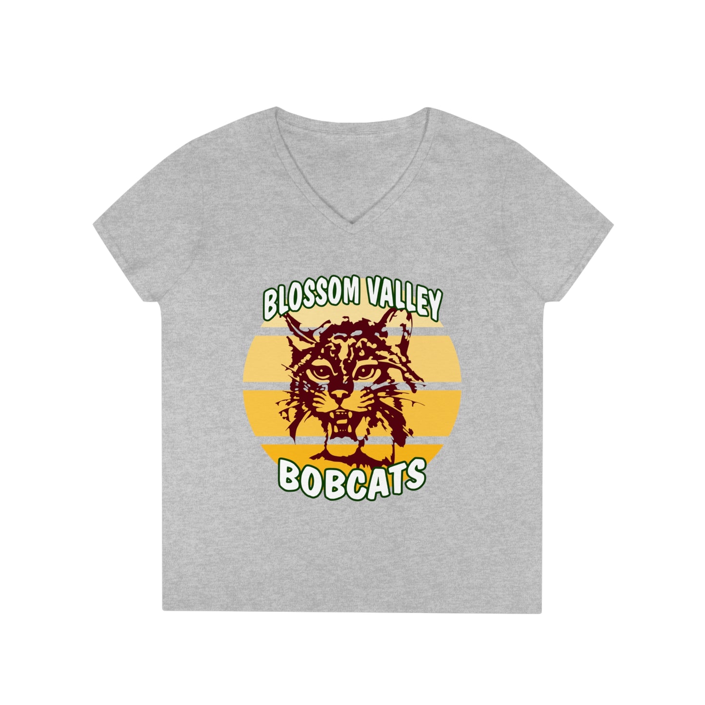 Old School Sun V-Neck T-Shirt