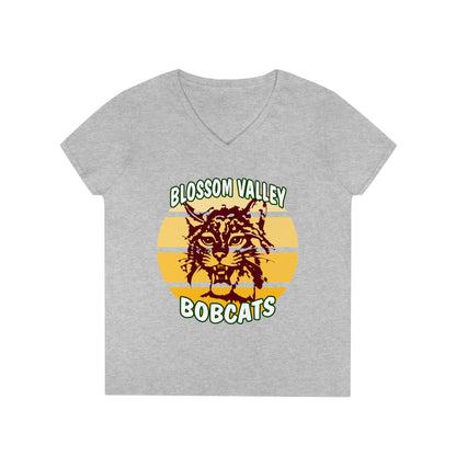 Old School Sun V-Neck T-Shirt
