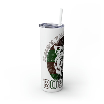 Bobcats Skinny Tumbler w/Straw, 20oz