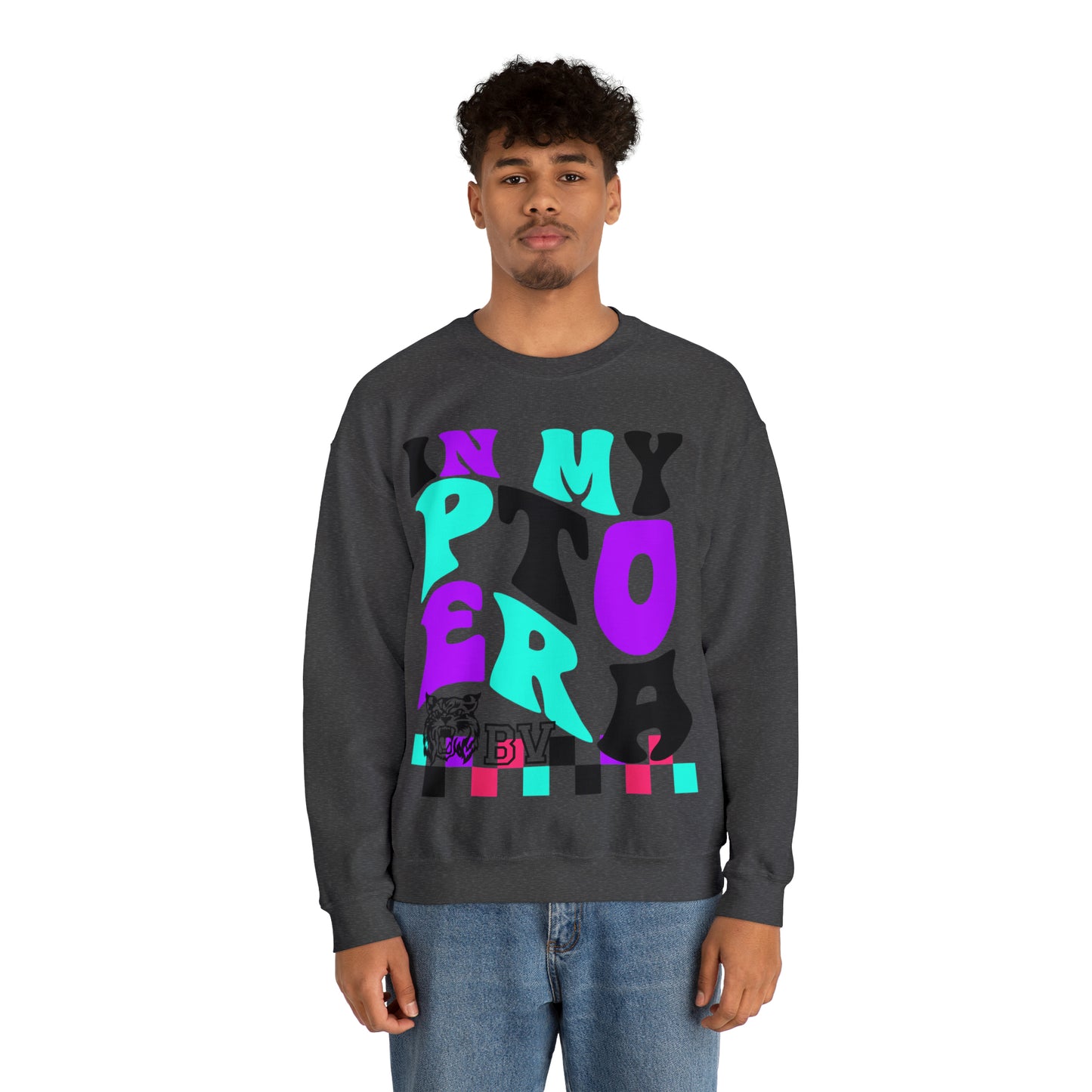 PTO Era Adult Crewneck Sweatshirt (Teal Logo)