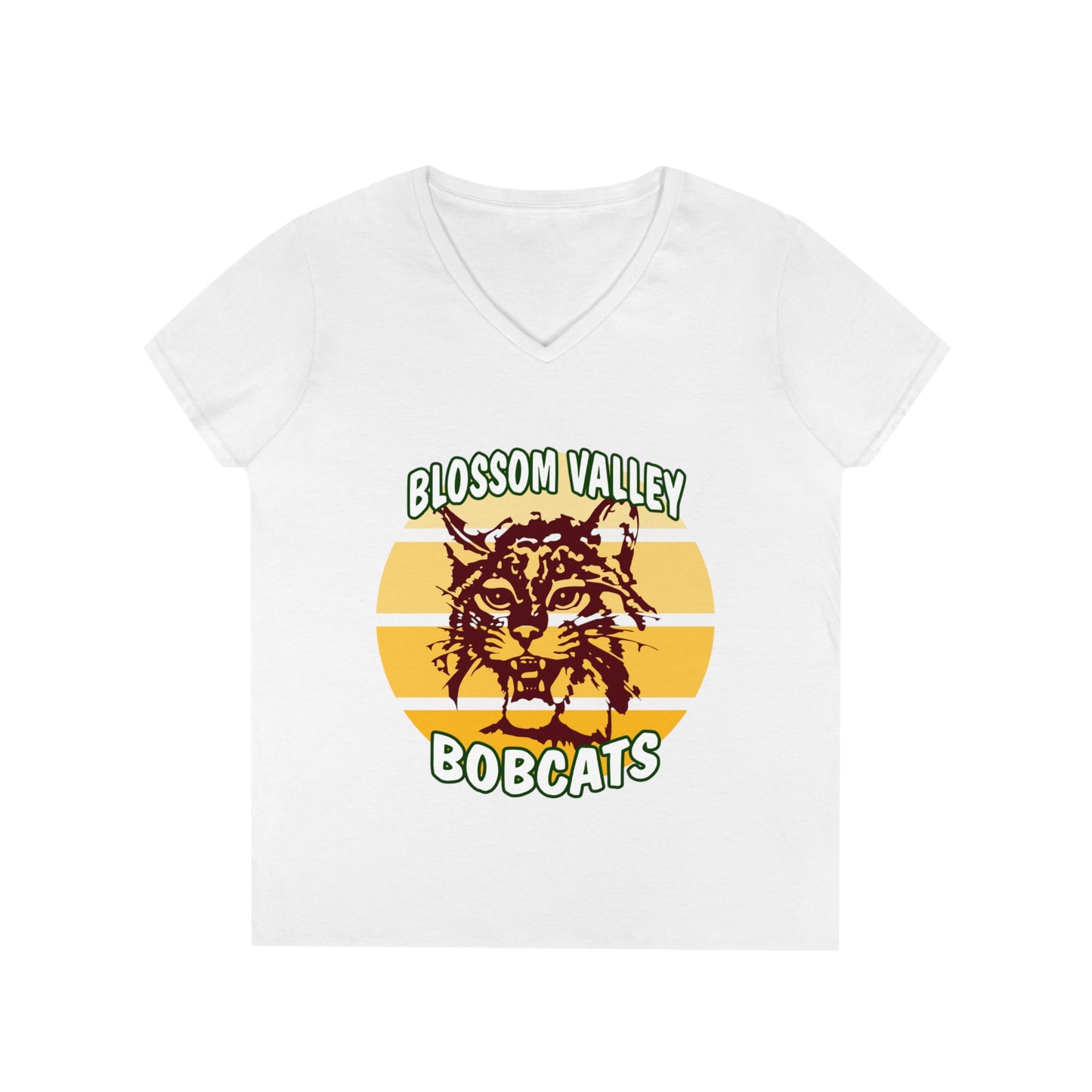 Old School Sun V-Neck T-Shirt