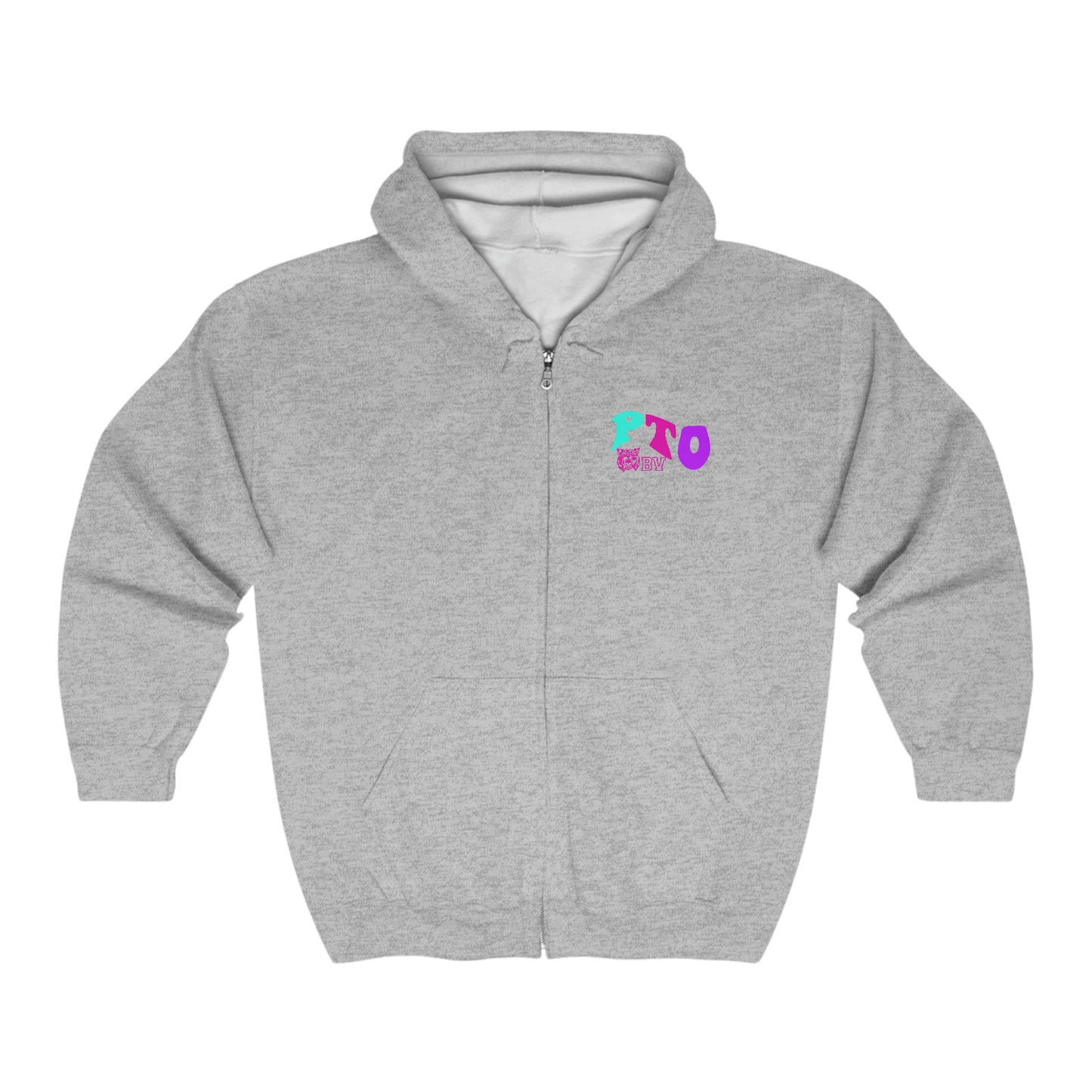PTO Era Adult Zip-up Hoodie (Pink Logo)